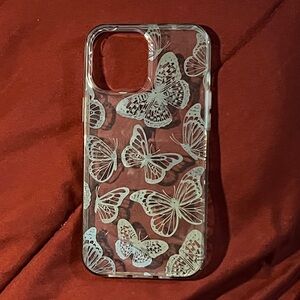 Butterfly Design Clear Phone Case